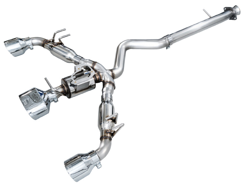 AWE Tuning AWE 23-24 Toyota GR Corolla Track Edition Catback Exhaust - Chrome Silver Tips 3020-52472