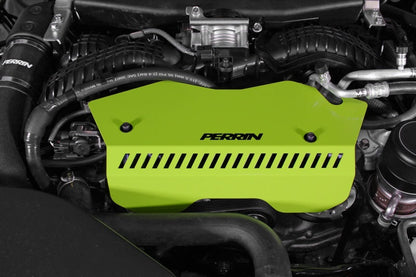 Perrin [22-25 WRX] Pulley Cover - Neon Yellow | PSP-ENG-153NY