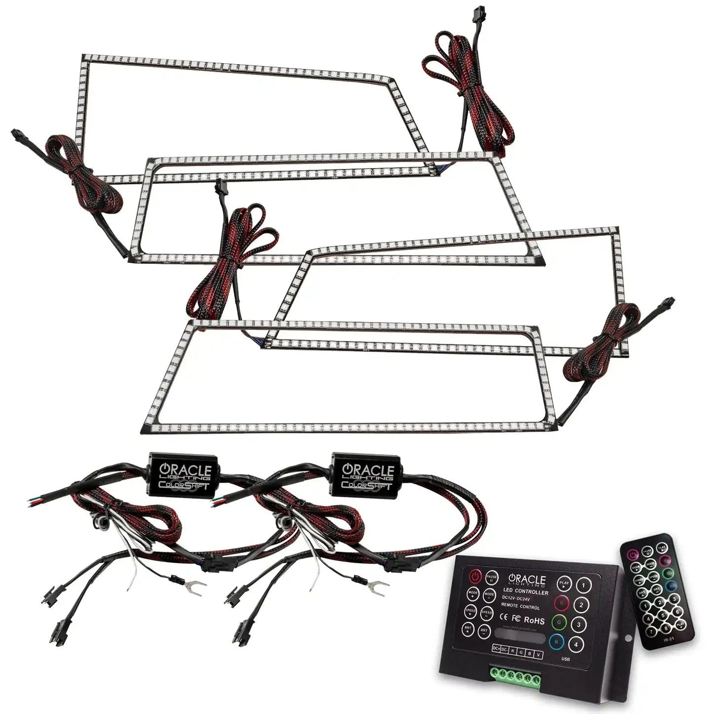 ORACLE Lighting 2003-2006 Chevy Silverado ColorSHIFT Dual Halo Headlight Kit