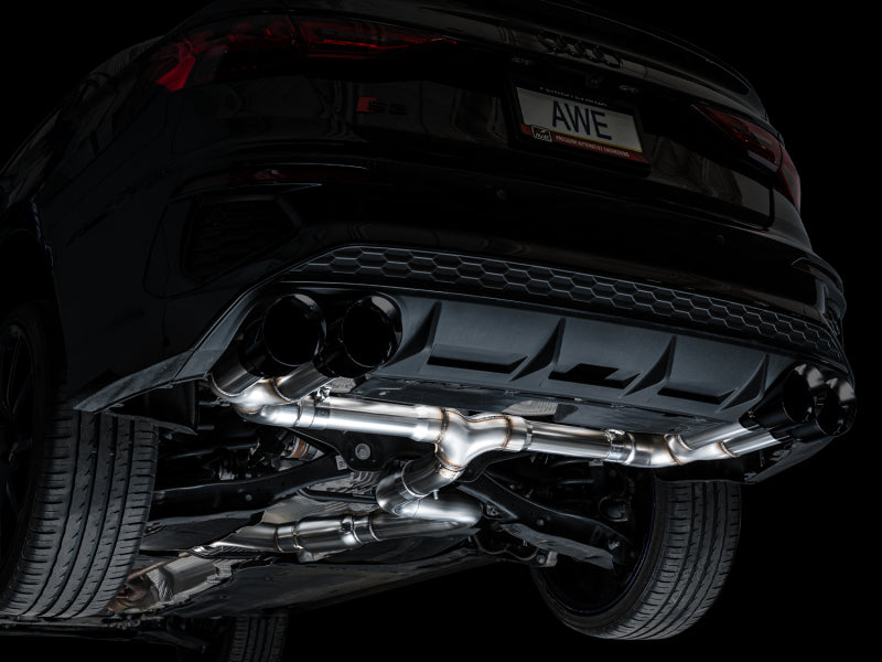 AWE Tuning AWE 22-24 Audi 8Y S3 Track Edition Exhaust - Diamond Black Tips 3020-43897