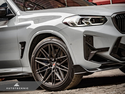 AutoTecknic Dry Carbon Front Bumper Trim Set - F97 X3M LCI | F98 X4M LCI