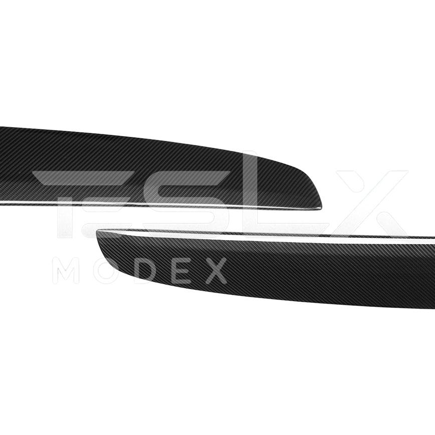 2024-Up Tesla Model 3 Carbon Fiber Interior Front Dashboard Cover