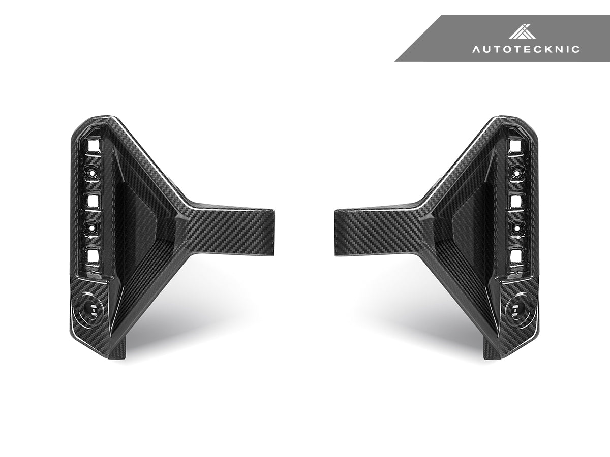 AutoTecknic Dry Carbon Rear Bumper Reflector Trim Set - G87 M2