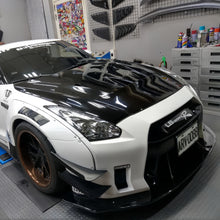 JDMuscle [17-24 GT-R] Carbon Fiber Hood - LB Style
