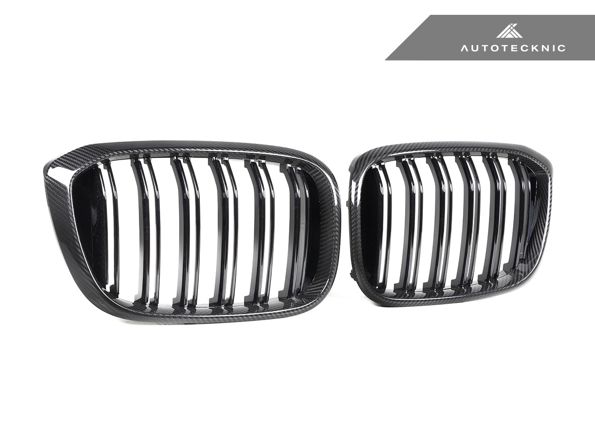 AutoTecknic Dry Carbon Fiber Dual-Slats Front Grille Set - G01 X3 | G02 X4 Pre-LCI