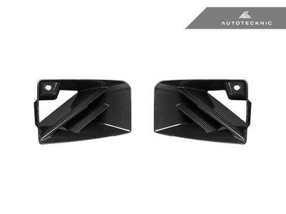 AutoTecknic Dry Carbon Corsa Front Bumper Lower Vent Set - G87 M2