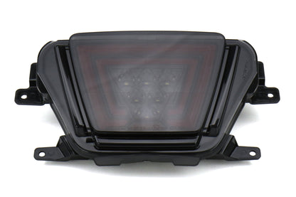 OLM V1 F1 Style Rear Brake / Fog / Reverse Light - Smoke Lens / Gloss Black Base / Red Bar) - 2020-2024 Toyota GR Supra