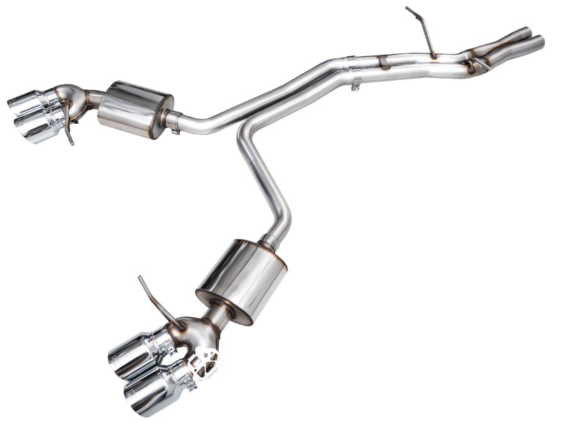 AWE Tuning 19-21 Porsche Macan 3.0T/2.9TT Touring Edition Catback Exhaust w/ Chrome Silver Tips 3015-42951