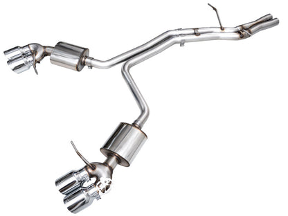 AWE Tuning 19-21 Porsche Macan 3.0T/2.9TT Touring Edition Catback Exhaust w/ Chrome Silver Tips 3015-42951