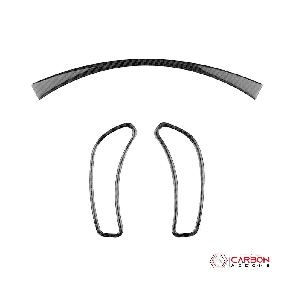 [3pcs] Real Carbon Fiber Gauge Cluster Surround Trim Overlay | C6 2005-2013 Corvette