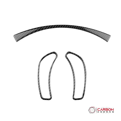 [3pcs] Real Carbon Fiber Gauge Cluster Surround Trim Overlay | C6 2005-2013 Corvette