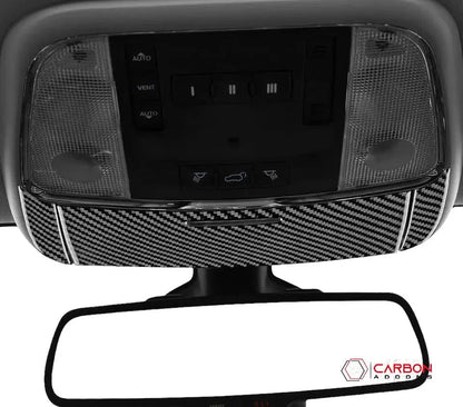 [3pcs] Real Carbon Fiber Overhead Light Trim Overlay for 2011-2022 Dodge Durango