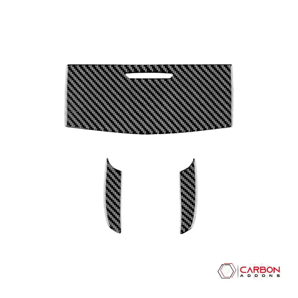 [3pcs] Real Carbon Fiber Overhead Light Trim Overlay for 2011-2022 Dodge Durango