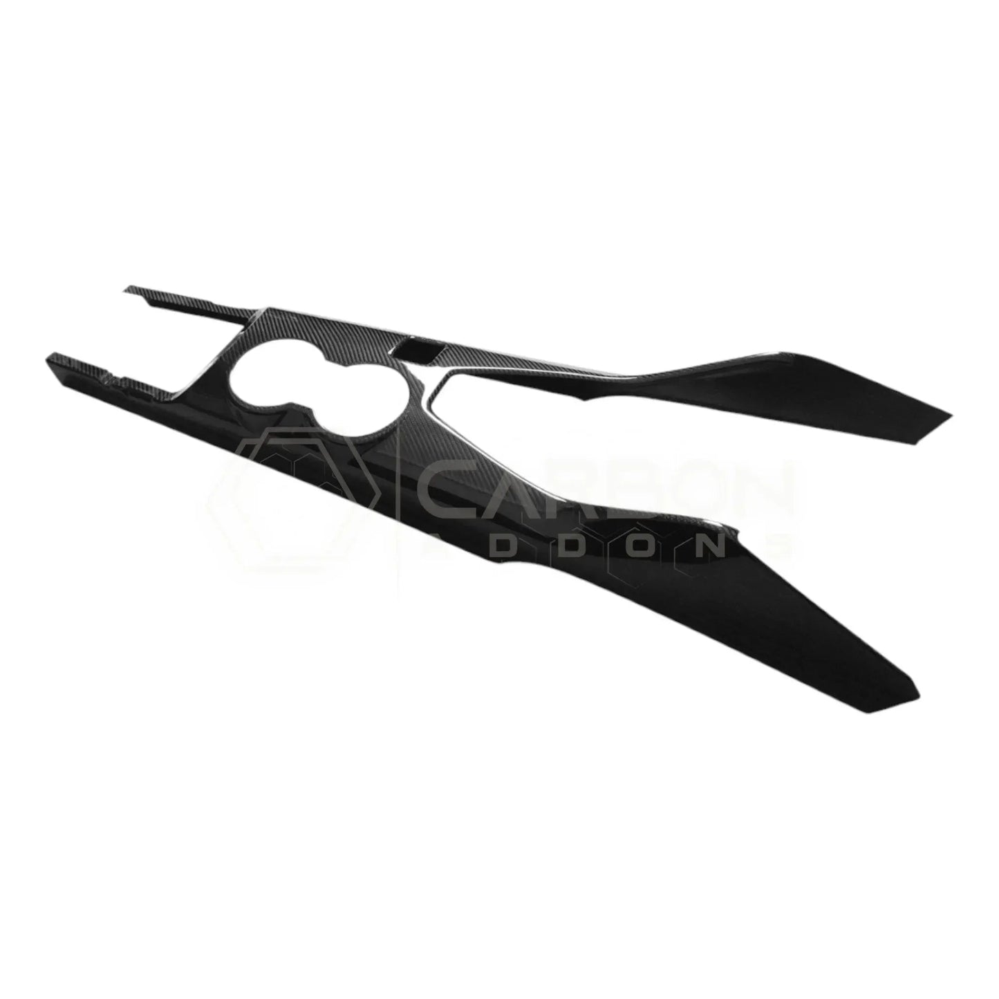Real Carbon Fiber Center Console Trim Cover for 2024+ Ford Mustang