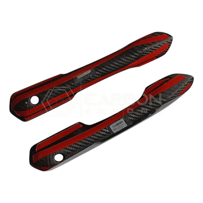 Real Carbon Fiber Exterior Door Handle Covers for 2024+ Ford Mustang