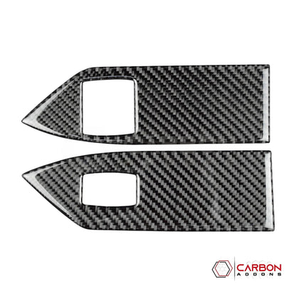 Real Carbon Fiber Window Switch Trim Overlay | Mustang 2005-2009