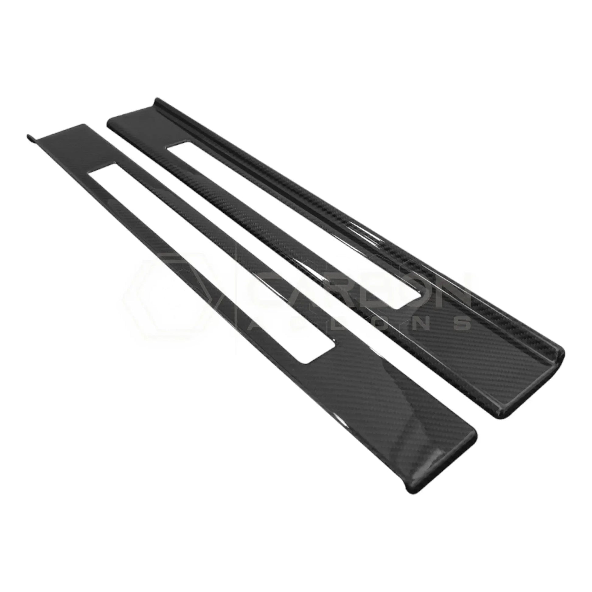 Real Carbon Fiber Door Sill Trim Covers for 2024+ Ford Mustang