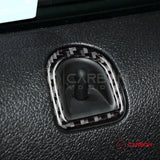 Real Carbon Fiber Door Lock Trim Overlay | Mustang 2005-2009