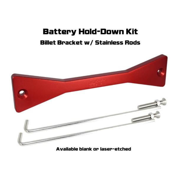 ZSPEC Battery Hold Down/Bracket for Nissan Titan A61, Anodized Billet Aluminum