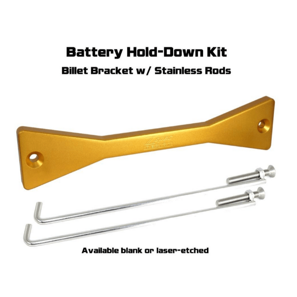 ZSPEC Battery Hold Down/Bracket for Nissan Titan A61, Anodized Billet Aluminum