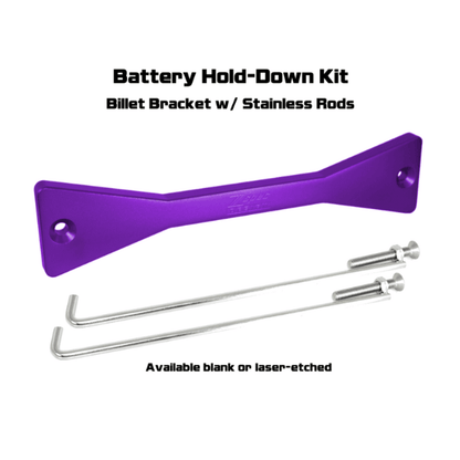 ZSPEC Battery Hold Down/Bracket for Nissan Titan A61, Anodized Billet Aluminum