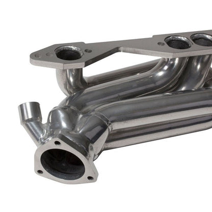 Chevrolet GM Truck SUV 5.0 5.7 1-5/8 Shorty Exhaust Headers Polished Silver Ceramic 96-99