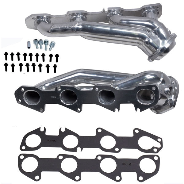 Dodge Challenger Charger 5.7 Hemi 1-3/4 Shorty Exhaust Headers Polished Silver Ceramic 09-24