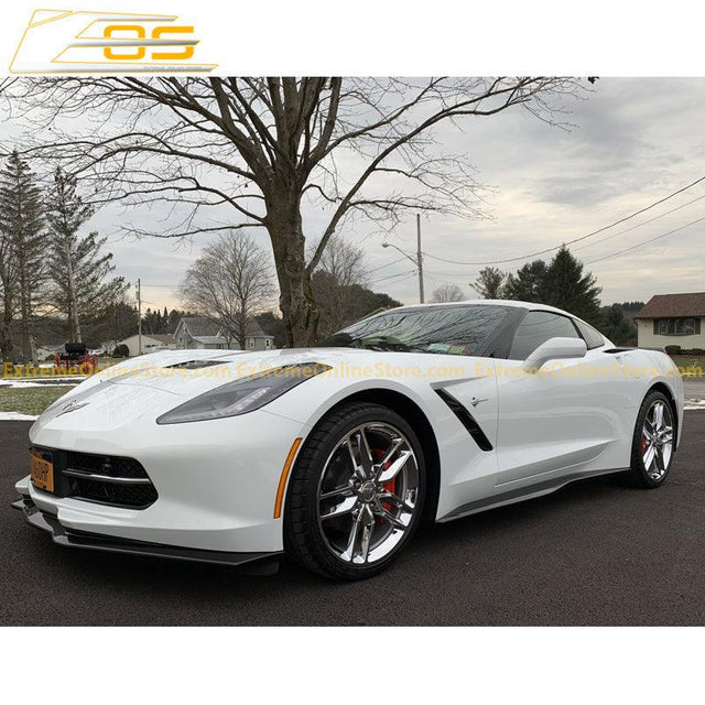 Corvette C7 Stage 2 Carbon Flash Front Splitter W/O Side Winglets