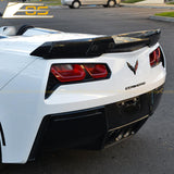 Corvette C7 Wickerbill Rear Spoiler Extension (Light Tinted)