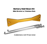 ZSPEC Battery Hold Down/Bracket for Datsun Z/ZX Cars, Billet w/ Stainless Hardware