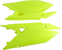 UFO SIDE PANEL COVER SET - SUZUKI RMZ450 18-21 / RMZ250 19-21 / FLORO YELO