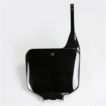 UFO PLAST Number Plate FRONT NUMBER PLATE - BLACK - HONDA