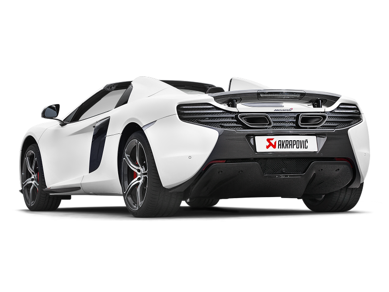 Akrapovic 14-17 McLaren 650S/650S Spyder Slip-On Line (Titanium) w/ Carbon Tips S-MC/TI/2