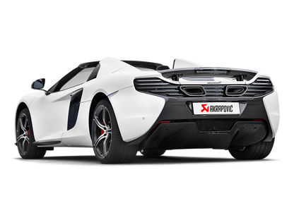Akrapovic 14-17 McLaren 650S/650S Spyder Slip-On Line (Titanium) w/ Carbon Tips S-MC/TI/2