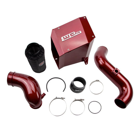 Wehrli 07.5-10 Chevrolet Duramax LMM 4in Intake Kit Stage 2 - WCFab Red