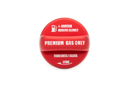 OLM Anodized Red Fuel Cap Cover - 15+ WRX / STI, 13+ FT86, 13+ Crosstrek, 14+ Forester, 12+ Impreza,