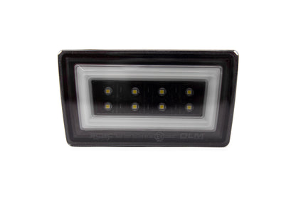 OLM NB+R F1 Rear Brake Light (Smoke Lens, Gloss Black Base, White Bar) - 15+ WRX / STI