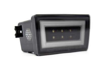 OLM NB+R F1 Rear Brake Light (Smoke Lens, Gloss Black Base, White Bar) - 15+ WRX / STI