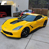 Corvette C7 Stage 2 Carbon Flash Front Splitter W/O Side Winglets