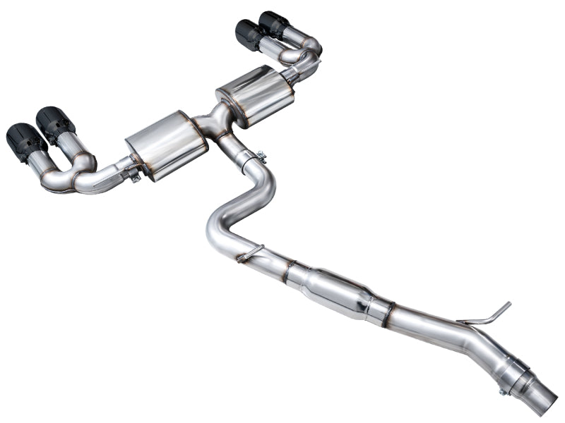AWE Tuning AWE 22-24 Audi 8Y S3 Touring Edition Exhaust - Diamond Black Tips 3015-43897