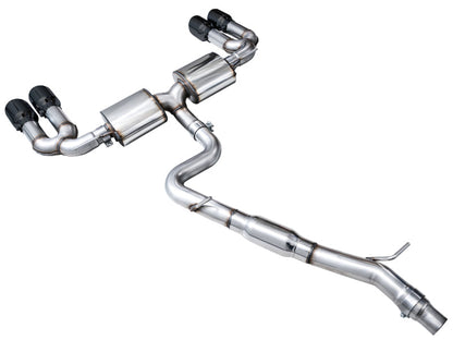 AWE Tuning AWE 22-24 Audi 8Y S3 Touring Edition Exhaust - Diamond Black Tips 3015-43897