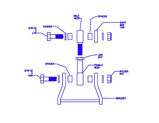 Progress Sway Bar Adapter Kit Honda Civic (01-05) Rear - 65.1006
