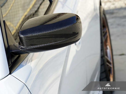 AutoTecknic Replacement Dry Carbon Mirror Covers - Dodge Charger 2011-2019