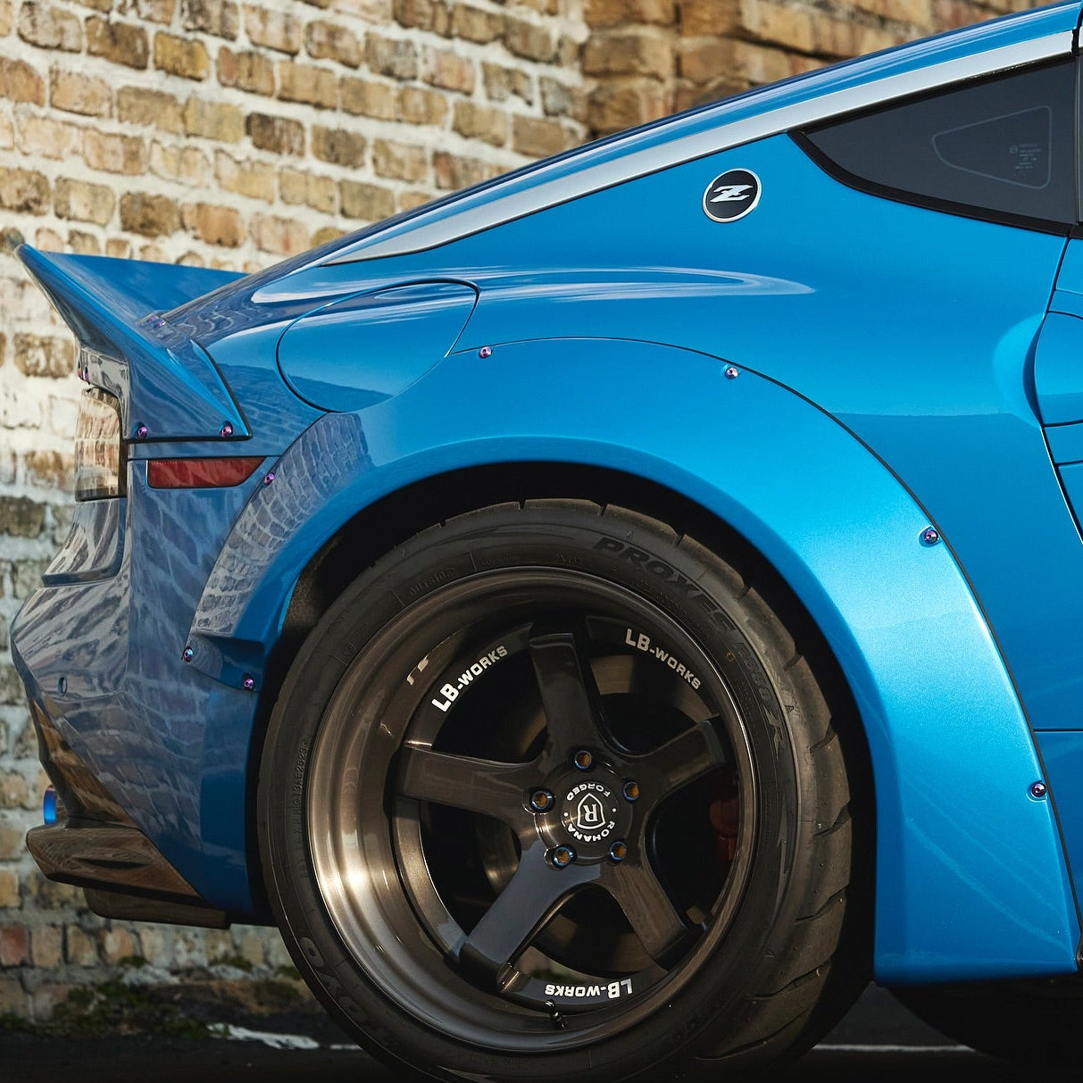 ZSPEC Low-Profile Body Kit Fastener, M5x20mm, Titanium w/ Rivet Nut, Sold per Each