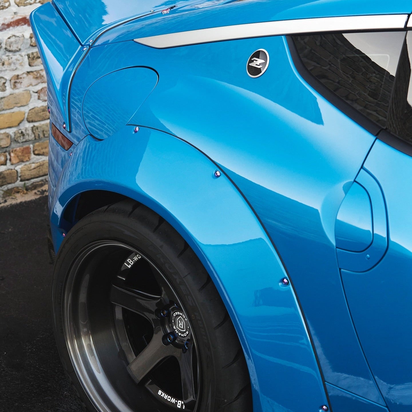 ZSPEC Low-Profile Body Kit Fastener, M5x20mm, Titanium w/ Rivet Nut, Sold per Each