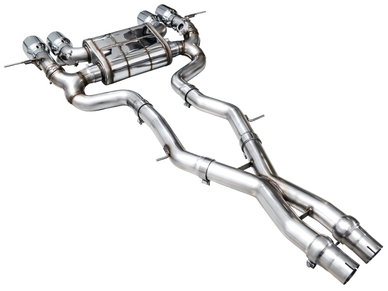 AWE Tuning 23-24 BMW G87 M2 SwitchPath Edition Exhaust - Chrome Silver Tips 3025-42487