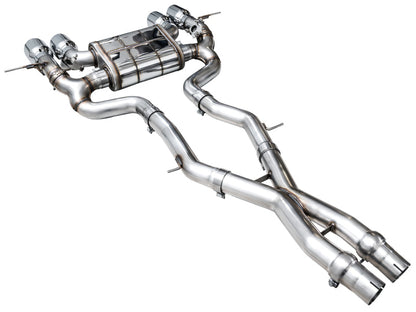 AWE Tuning 23-24 BMW G87 M2 SwitchPath Edition Exhaust - Chrome Silver Tips 3025-42487