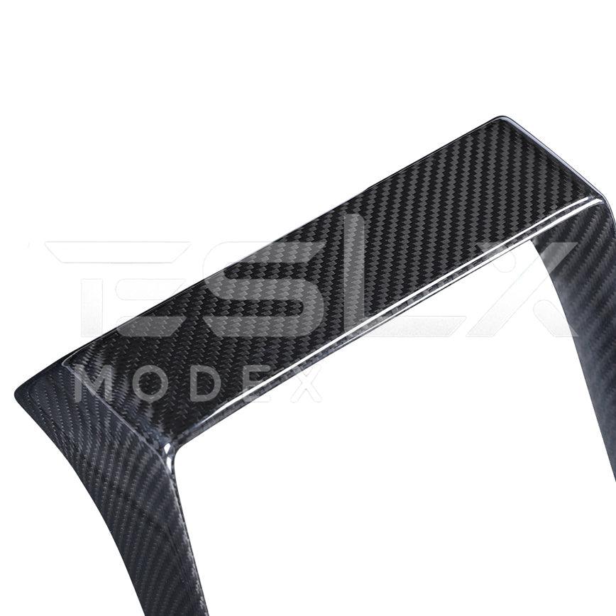 2024-Up Tesla Model 3 Carbon Fiber Interior Rear Display Frame Cover