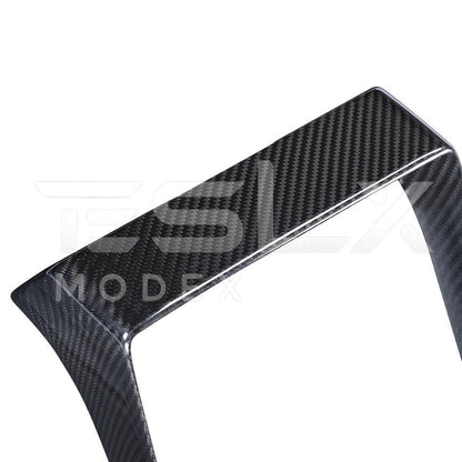 2024-Up Tesla Model 3 Carbon Fiber Interior Rear Display Frame Cover