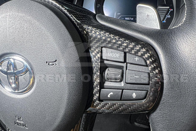 2020-Up Toyota Supra Carbon Fiber Steering Wheel Trim Cover